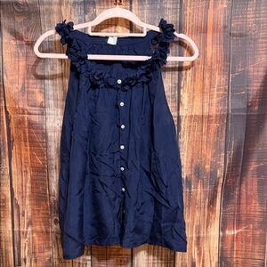 J.Crew Navy Silk Tank Top